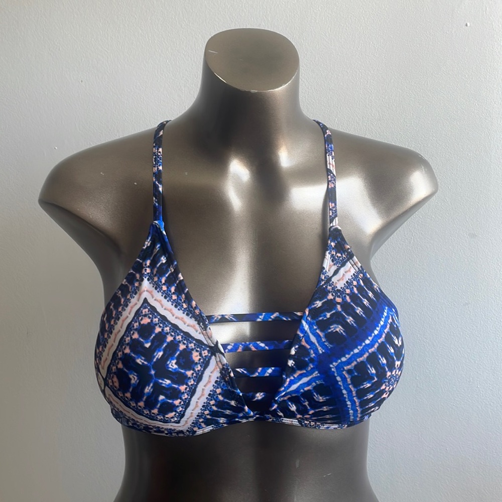 Hurley Swim Top Large Blue .
